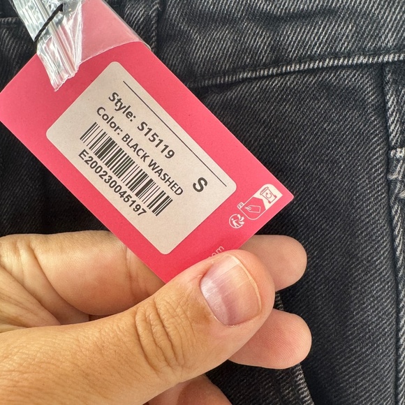 NEW Editked Ayla Low Rise Carpenter Jeans Black Small - Picture 7 of 12